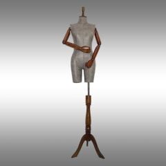 Bayan Fiber Kafasız Ahşap Kollu Terzi Mankeni