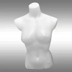 Plastik Bayan Tors Mankeni Beyaz