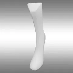 Uzun Soket Erkek Çoraplık Mankeni Beyaz